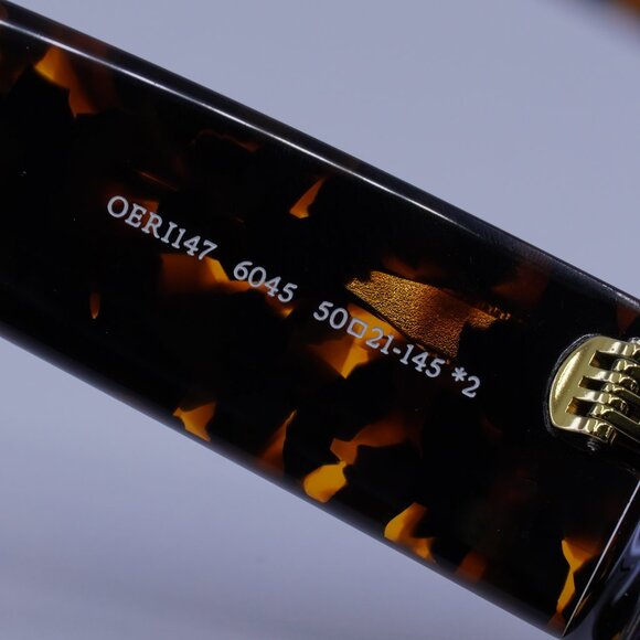 Off-White OERI147 BELLEVILLE 6045 Sunglasses Havana Cat Eye Frame, Blue Lenses - Picture 8 of 10